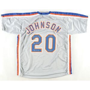 Howard Johnson Signed Jersey Inscribed "Mets HOF 2023", "'86 Champs", "3x 30/30
